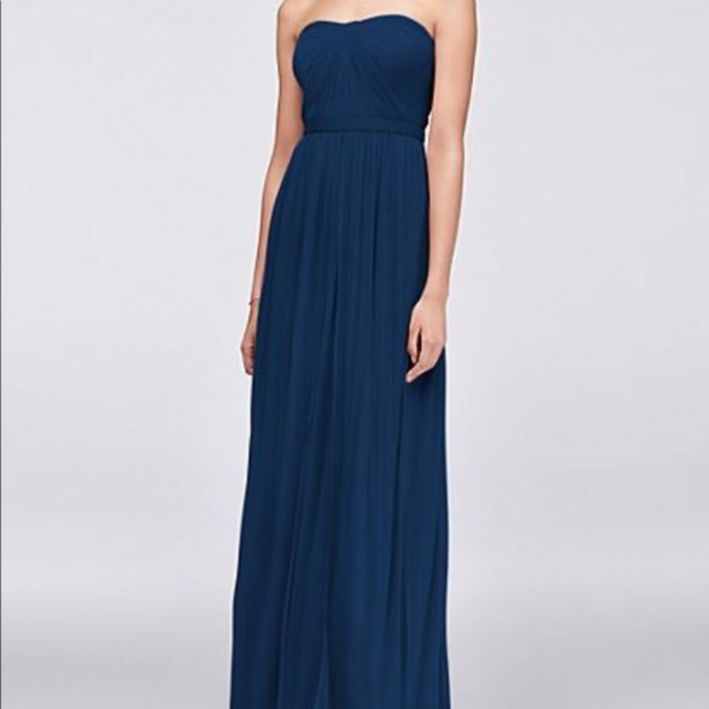 Versa convertible mesh bridesmaids dress